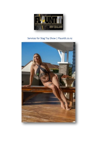 Services for Stag Toy Show | Flauntit.co.nz