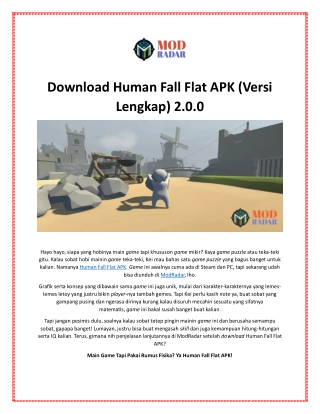 Download Human Fall Flat APK (Versi Lengkap) 2.0.0