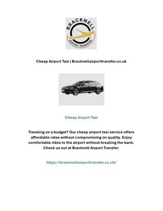 Cheap Airport Taxi | Bracknellairporttransfer.co.uk