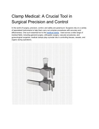 clamp medical