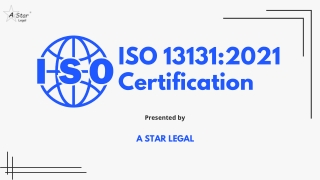 ISO 13131-2021 Certification call 9314321001