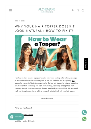 Why-Your Hair Topper Doesn't Look Natural  How to Fix-It