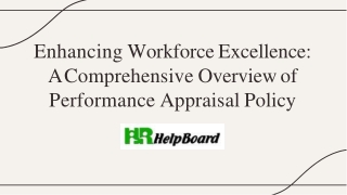 Performance Appraisal Policy