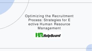 recruitment process in hrm