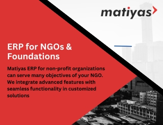 NGO Management Software by Matiyas Solutions