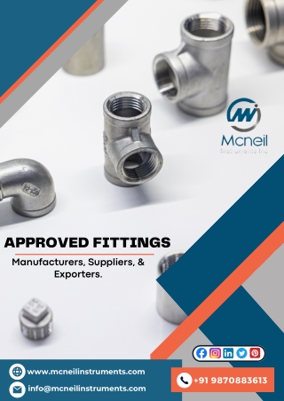 Download Approved Fittings Catalogue pdf - Mcneil Instruments