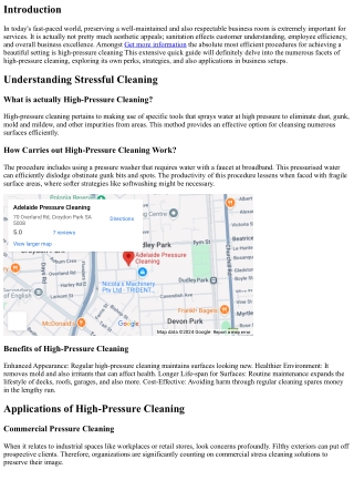 From Grime to Polish: The Energy of High-Pressure Cleansing in Commercial Spaces