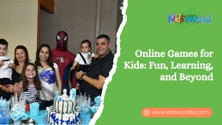 Fun & Educational Online Games for Kids - Kids World LA