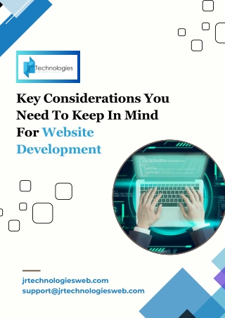 Key Considerations You Need To Keep In Mind For Website Development
