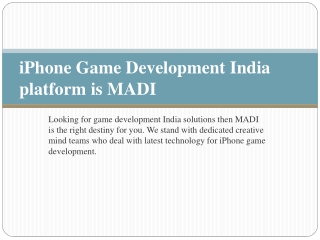 iPhone Game Developer India
