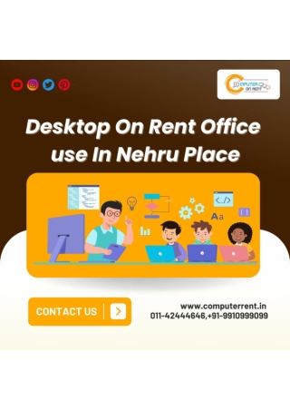 Desktop for rent office use in Nehru Place