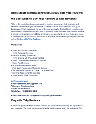 How to Best place to buy Yelp Reviews the USA, 2025