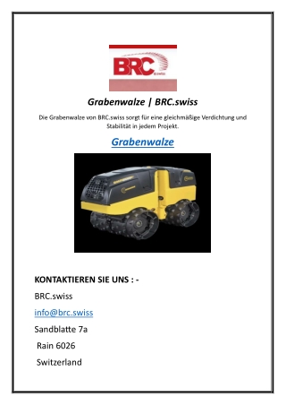 Grabenwalze BRC.swiss