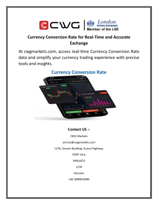 Currency Conversion Rate for Real Time and Accurate Exchange