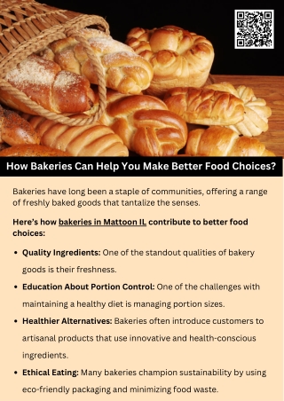 How Bakeries Can Help You Make Better Food Choices?