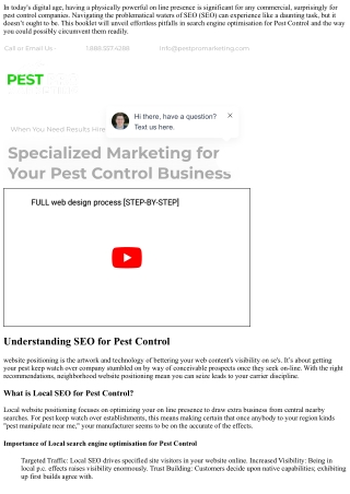 website positioning for Pest Control: Common Mistakes and How to Avoid Them