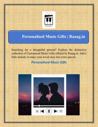 Personalised Music Gifts | Raaag.in