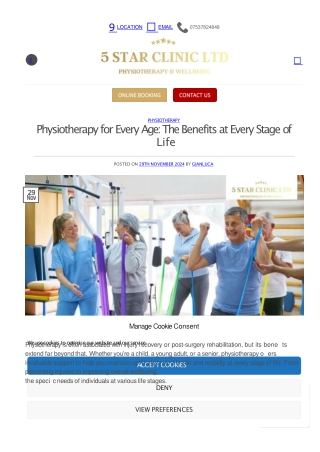 Physiotherapy for Every Age The Benefits at Every Stage of Life