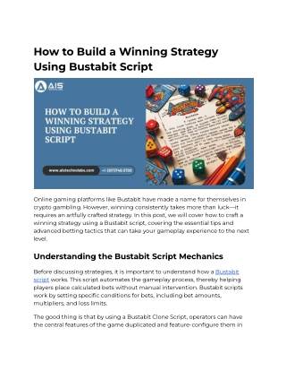 How to Build a Winning Strategy Using Bustabit Script