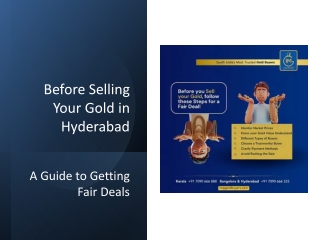 Before Selling Your Gold in Hyderabad: A Guide to Getting Fair Deals