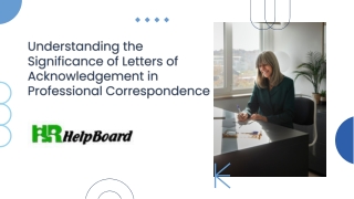 letter of acknowledgement