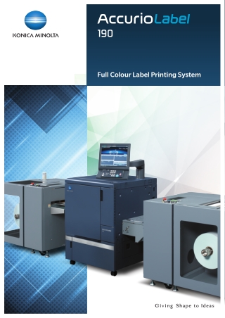 Best Performance Digital Label Printing Machine | Minolta