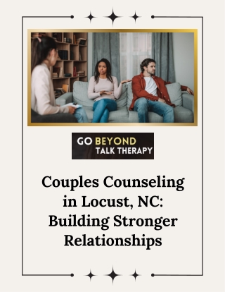 Professional Couples Counseling in Locust, NC