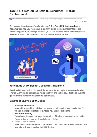 educationpointindia3.wordpress.com-Top UI UX Design College in Jaisalmer  Enroll forSuccess