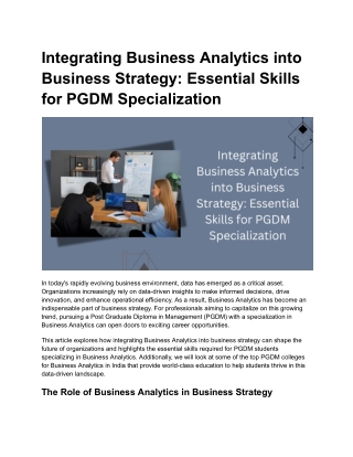 Integrating Business Analytics into Business Strategy_ Essential Skills for PGDM Specialization