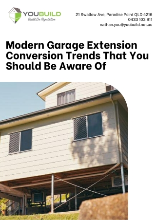 Modern Garage Extension Conversion Trends That You Should Be Aware Of