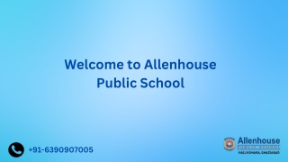 Top 10 Schools in Ghaziabad | Allenhouse Public School |  91-6390907005