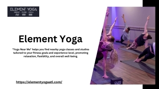 Element Yoga Near Me