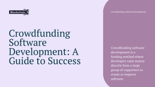 Crowdfunding Software Development A Guide to Success