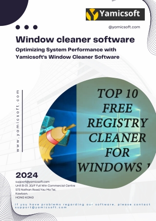 Optimizing System Performance with Yamicsoft's Window Cleaner Software