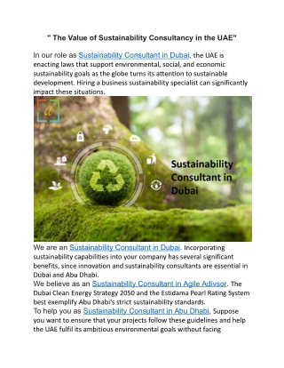 The Value of Sustainability Consultancy in the UAE.docx