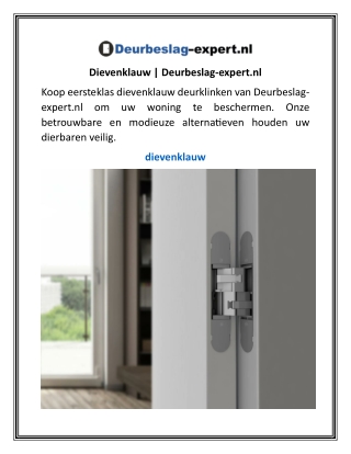 Dievenklauw  Deurbeslag-expert.nl
