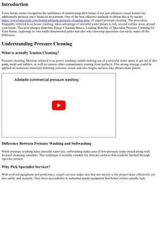 Property Washing Must-haveses: Top Advantages of Qualified Pressure Cleaning for