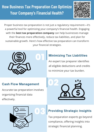 How Business Tax Preparation Can Optimize Your Company's Financial Health?