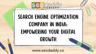 Search Engine Optimization Company in India Empowering Your Digital Growth