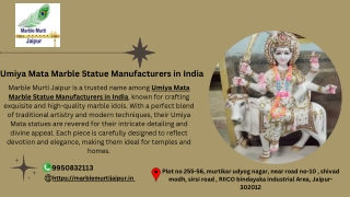 Umiya Mata Marble Statue Manufacturers in India