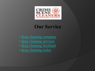 Call Now for Deep Cleaning Services - Biohazard Cleaning Company
