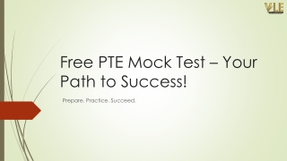 Free PTE Mock Test – Your Path to Success!