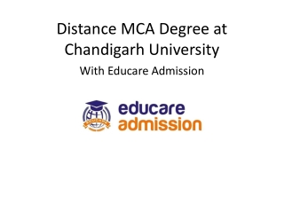 Distance MCA Degree at Chandigarh University - Flexible & Accredited Program