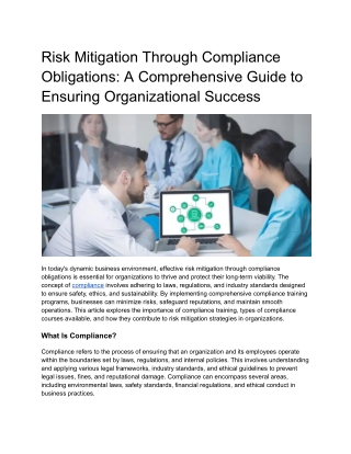 compliance microlearning and training