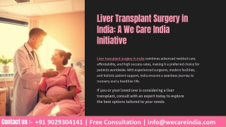 Liver Transplant Surgery in India | Affordable & Trusted
