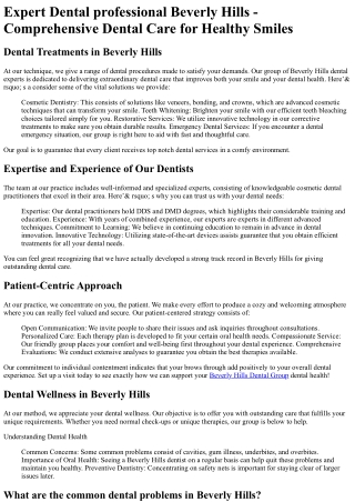 Dental Group of Beverly Hills