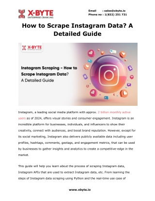 How to Scrape Instagram Data? A Detailed Guide