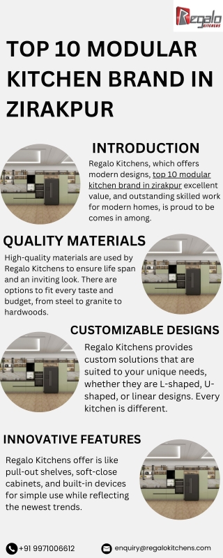 Top 10 Modular Kitchen Brand In Zirakpur
