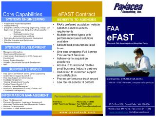 FAA eFAST Electronic FAA Accelerated and Simplified Tasks