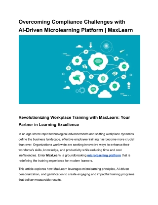 Overcoming Compliance Challenges with AI-Driven Microlearning Platform _ MaxLearn